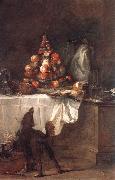 jean-Baptiste-Simeon Chardin The Buffet painting